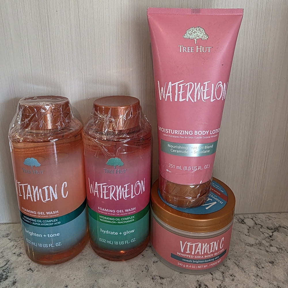 Tree Hut Bundle Foaming Gel Wash Body Butter & Moisturizing Lotion NEW - Picture 9 of 9